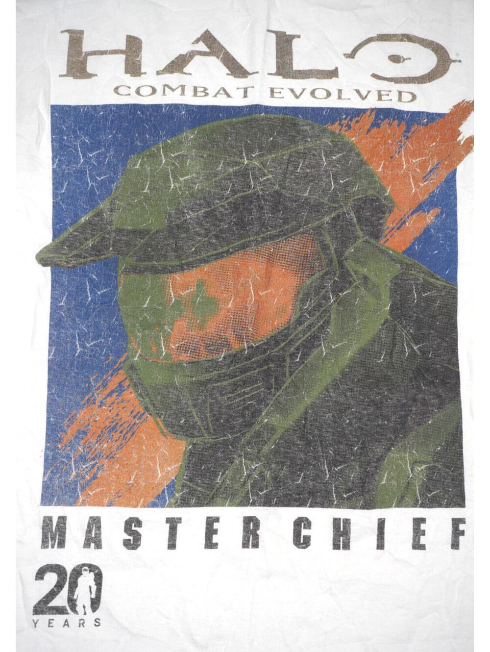 Halo Combat Evolved Master Chief T Shirt Mens XL Anniversary Xbox Gamer Tee